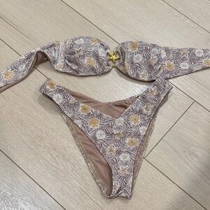 Dippin’ daisy’s Bikini Set with Gold Accent